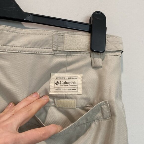 Columbia Tan Lightweight Straight leg Trail Pant Size 34 - Picture 9 of 15